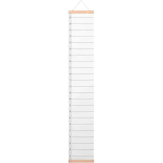 Höhenmesslineal Kindermesslatte Weihnachten Mottoparty Wandbehang Lineal | Canvas und Holz, Farbiges Cartoon Design, Beschreibbare Fläche, für Treppen und Spielzimmer