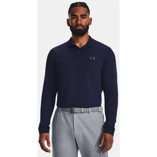 Under Armour Performance 3.0 langarm Poloshirt Herren 410 midnight navy/pitch gray M