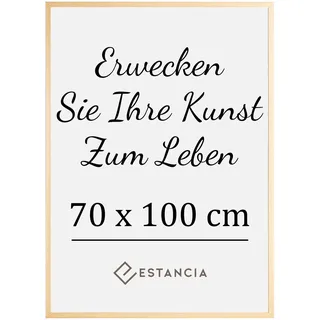 Estancia Bilderrahmen aus Eichenholz mit Bruchsicherem Acrylglas 70x100 cm | Großer Moderner Holzbilderrahmen 70 x 100 cm