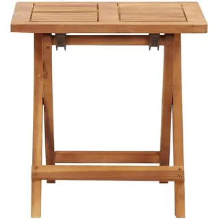 vidaXL Gartentisch Klappbar 54,5 x 42,5 x 40 cm Braun