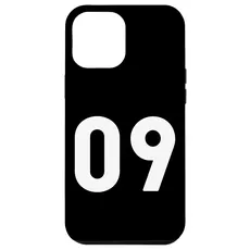 Hülle für iPhone 13 Pro Max Nummer 09 | Nummer neun | Nummer 9 (Vorder- und Rückseite)