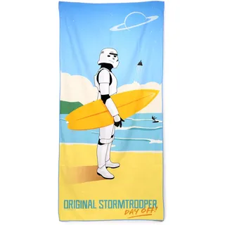 Puckator Strandtuch aus Mikrofaser 180 x 85 cm - Das Original Stormtrooper - Surf - Day Off