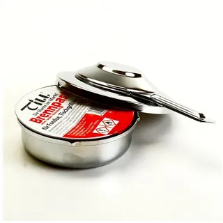 Till Till-Zündfix Pastenbrenner verchromt silber 1 Dose Brennpaste