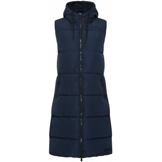 Longweste OXMO "Longweste OXSolice", Damen, Gr. S, blau (total eclipse), Obermaterial: 100% Polyester PES., Westen Longweste
