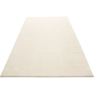 Teppich WECON HOME BASICS "Lotta" Gr. 6, beige (creme, weiß), B:200cm H:17mm L:290cm, Kunstfaser, Teppiche, Teppich, Kurzflor, Wohnzimmer