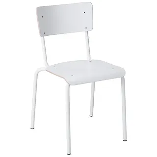 Stapelstuhl College weiß, Designer Perfecta, 46x79.5x50 cm