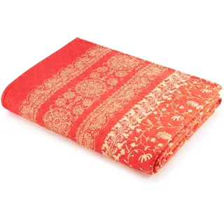 Bassetti Brenta Tagesdecke aus 100% Baumwolle in der Farbe Mandarine O1, Maße: 220x255 cm - 9328486