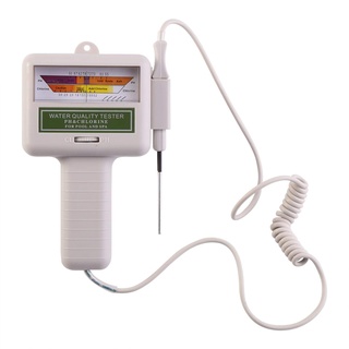 PH Meter Chlortester, 2 in 1 digitaler Wasserqualitätsanalysemonitor für Schwimmbad, Spa, Trinkwasser