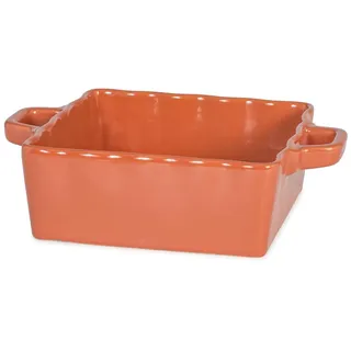 H&h Set mit 3 quadratischen Auflaufformen aus Steingut, 15 x 15 x 6 cm