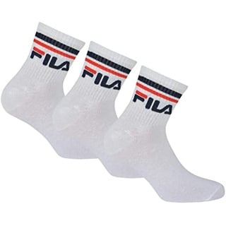 Fila Unisex Socken, Weiß, 35-38