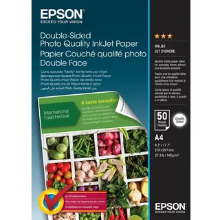 Epson Doppelseitiges Fotopapier A4 140 g/m2 50 Blatt