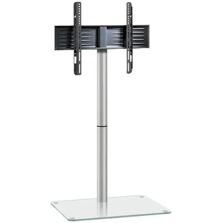 VCM Alani TV-Rack 60 x 100 x 45 cm Silber/Glas