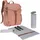 Baby Wickelrucksack mit Wickelunterlage, Kinderwagenbefestigung, Flaschenwärmer wasserabweisend nachhaltig produziert/Outdoor Backpack, rust, 1 Stück (1er Pack)