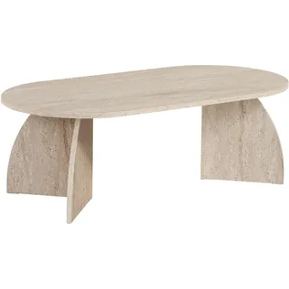 HANAH Home Stilvoller Couchtisch Travertine 120 x 60 x 40 cm