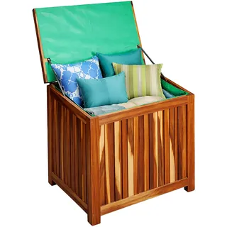 Relaxdays Gartenbox 60 x 60 x 50 cm Hellbraun