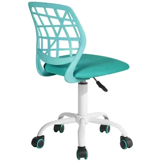 FurnitureR Bunter Schreibtischstuhl, moderner höhenverstellbarer Computerstuhl ohne Armlehnen, ergonomischer Drehstuhl für Kinderzimmer und Home Office