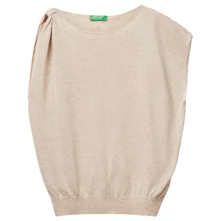 United Colors of Benetton Damen Maglia Sc Barca M/M 103bd10dx Pullunder, beige, S