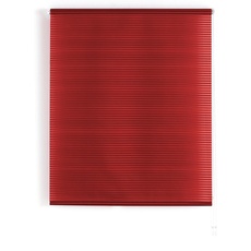 ECOMMERC3 | Transparentes Rolloblendgröße 160x180 - Einfach zu installierende Rolloblende Stoffmaß 157x175 - Gestreifter Rot Rolloblende