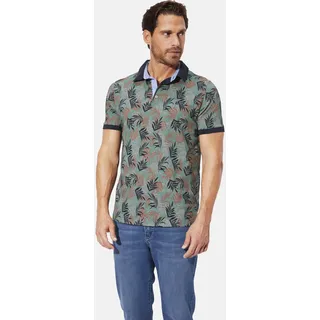Poloshirt BABISTA "Poloshirt GARLEN", Herren, Gr. L, grün (oliv gemustert), Obermaterial: 100% Baumwolle CO., Shirts Poloshirt