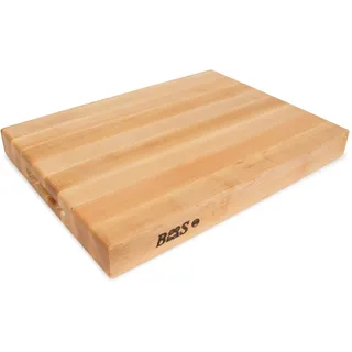 Boos Block Profi-Schneidebrett XXL – 51 x 38 x 6 CM - Nordamerikanisches Ahorn Schneidebrett Holz Gross – Antibakteriell – Hackbrett - Hackblock- Lebensmittelecht