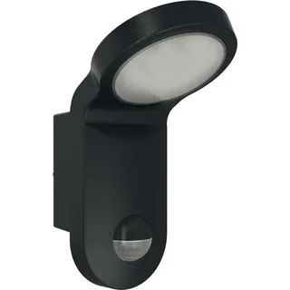 ESYLUX Außenleuchte Aluminium/Kunststoff 20,5 cm inkl. Bewegungsmelder schwarz