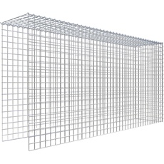 Bild von Gabione, silbergrau, Maschenweite 5 5 cm
