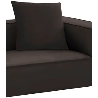W.SCHILLIG Sofakissen "around-the-block" Dekokissen ohne Steppung, braun z59