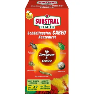 Substral Careo Konzentrat 250 ml gegen Blattläuse & Schädlinge | Gegen Blattläuse Weiße Fliegen und Schildläuse | Kontakt- und Systemwirkung | Für bis zu 25 L Spritzbrühe