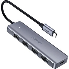 Bild von USB C Hub USB-Hubs - 4 - silber