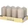 8 Stumpenkerzen Ø 47 mm 100 mm greige