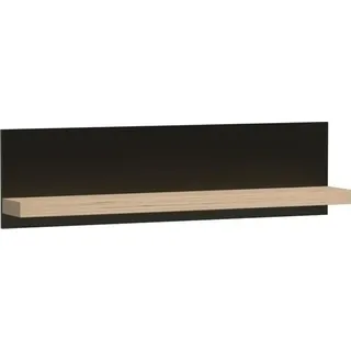 MINIO go for it, Wandregal "CALI 9", 120 cm, Artisan Eiche / Schwarze Farbe - Braun, Bronze, Schwarz