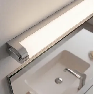LEDS C4 Toi Led Bad-Wandleuchte - 8,7 W, Warmweiß, 661 lm, IP44, Silber - Silber