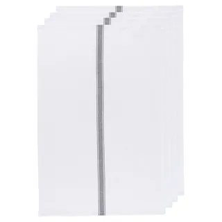 Now Designs Geschirrtuch Brooklyn Stripe Black 4er-Set