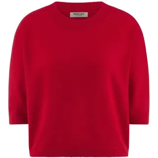 Rundhals-Pullover aus 100% Kaschmir Peter Hahn rot