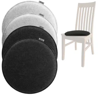 COM-FOUR Sitzkissen aus Filz Ø 40 cm Mehrfarbig