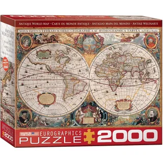 Antike Weltkarte Orbis Geographica - 2000 Teile Puzzle - Format 67,6x96,8 cm