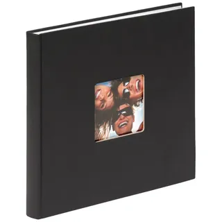 walther design Fotoalbum schwarz 26 x 25 cm mit Cover-Ausstanzung, Fun FA-205-B