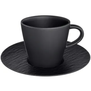 Villeroy & Boch Espressotasse mit Untertasse 0,06 l Schwarz