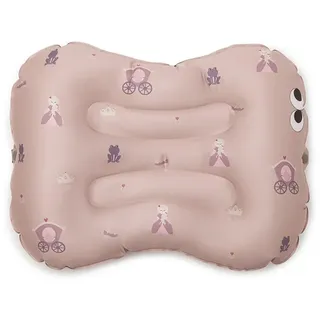 NOUI NOUI Aufblasbares Sitzkissen Kinder ab 2 Jahren Little Princess | Tragbare Sitzerhöhung Stuhl Kind mit Rutschfester Unterseite & Gurt | Ideal für Reisen, Restaurant & Zuhause | Inkl. Tasche
