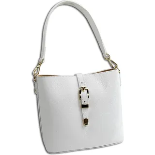 Toscanto Damen Tasche Umhängetasche Leder weiß OTTM812UW - Weiß
