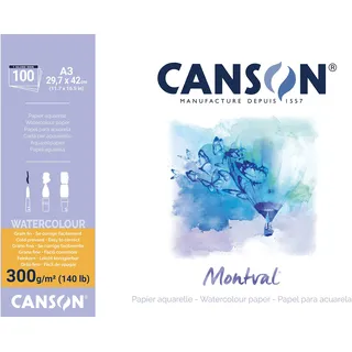 Canson Montval Block 100 Blatt 300 g/m2 Weiß