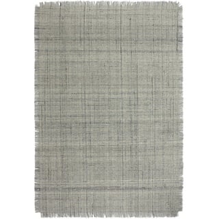 Xxxl Wollteppich , Hellgrau , Textil , Struktur , rechteckig , 190x290 cm , Oeko-Tex® Standard 100 , rutschfest, pflegeleicht, leicht zusammenrollbar , Teppiche Und Böden, Teppiche, Schafwollteppiche