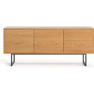 Rekker-Kommode aus Massivholz 160 cm, Eiche, Skandinavisch - Braun