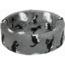 Nobby Plüschbett, grau mit Katzen 50 cm, 1 Stück