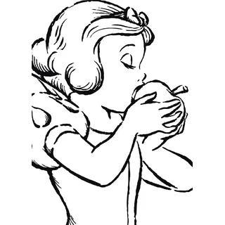 KOMAR Wandbild Snow White white 50 x 70 cm