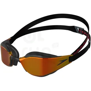 Speedo Fastskin Hyper Elite Schwimmbrille Schwarz/Dragon Fire/Gold Einheitsgröße