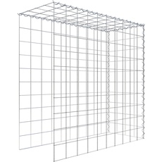 Bild Gabione, silbergrau, Maschenweite 10 cm x 10 cm,