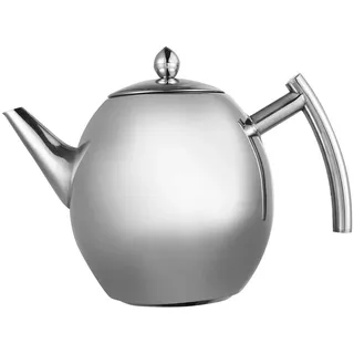 Polierter Teekessel, Edelstahl-Teekanne, Große Kaffeekanne, Teekanne mit Einem Griff, Kann zu Hause, Im Hotel, Café, in der Bar, Im Restaurant usw. Verwendet werden. (1,5 l/1500 ml)