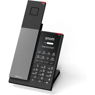 Snom HD351W DECT/WiFi Telefon - Schnurlos mit Antibakteriellem Gehäuse, Optische Rufanzeige, 5 Handgeräte, Freisprechen, Stummschaltung, Server in Deutschland