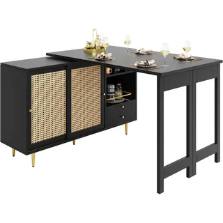 Urban Meuble Bartisch 107 x 40 x 71,4 cm Schwarz